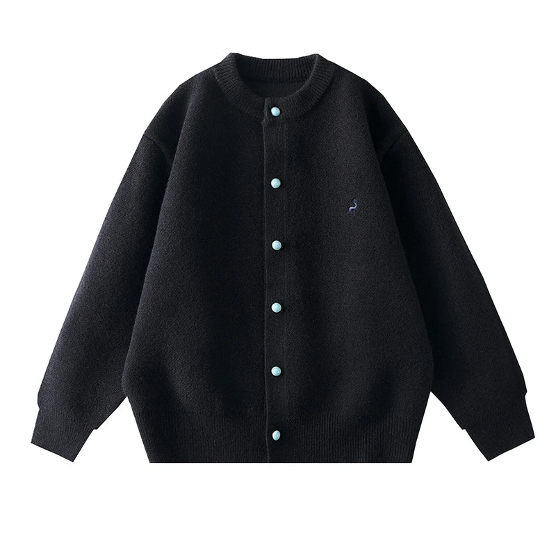 Luxury Man Long-Sleeved Knitwear Single-Breasted Exquisite Pattern Embroidery Autumn Winter New Cardigan Leisure Men's Clothing