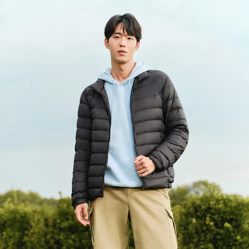 Semir Slim Fit Down Jacket Short Men 2025 Autumn Winter Warm Lightweight Outdoor Daily Wear Casual Thermal Insulated Coat