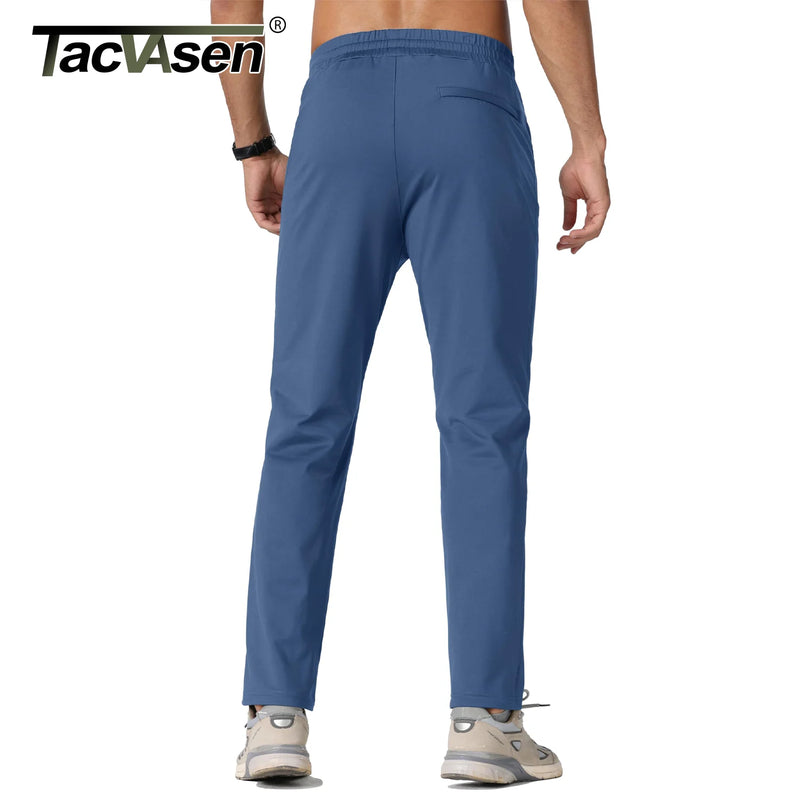 TACVASEN Winter Fleece Sweatpants Mens Thermal Warm Work Pants Waterproof Outdoor Sport Running Pants Jogger Casual Trousers