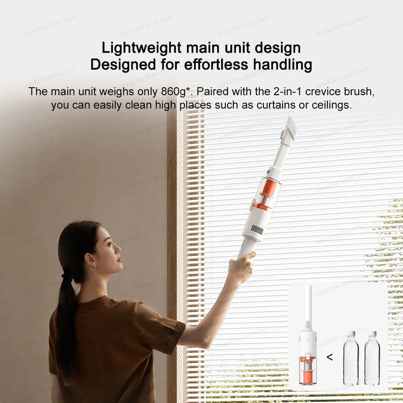 NEW MIJIA Wireless Lightweight Vacuum Cleaner,Wireless 22,000Pa,Washable Accessories,Type-C 40min Run,2 Modes, CN Version