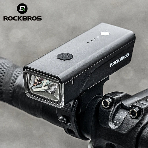 ROCKBROS Bicycle Light 260LM 1500mAh Handlebar Type-C Rechargeable LED Flashlight Bicycle Light Waterproof Bike Accessories