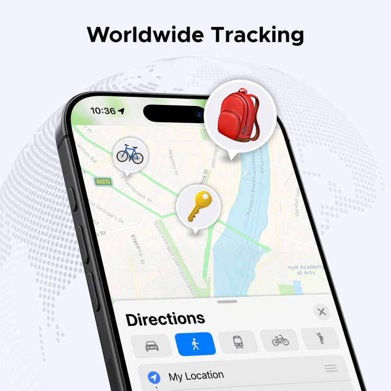 UGREEN Smart Tag Bluetooth Tracker, Keys Finder Item Locator SmartTag Up to 2 Year Battery For iPhone Apple Find My (only IOS)