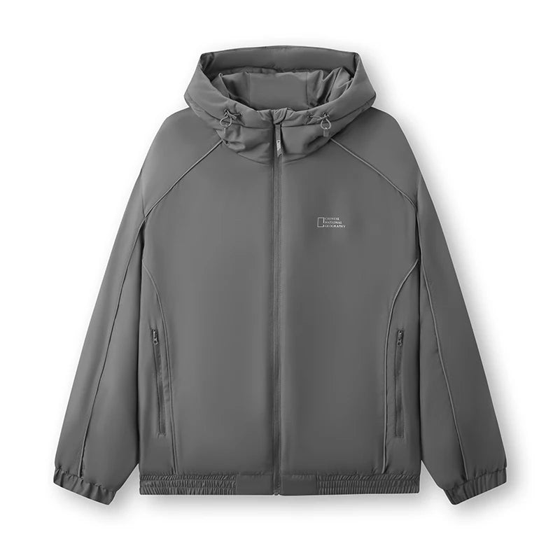 Semir Men Padded Jacket Loose Fit Drawstring Hooded 2026 New Winter Daily Wear Urban Casual Style Cold Weather Layering