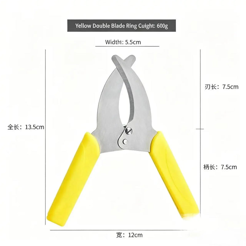 Stainless Steel Fruit Tree Pruning Shears Branch Cutting Bark Ring Peeling Gardening Scissors for Home Garden