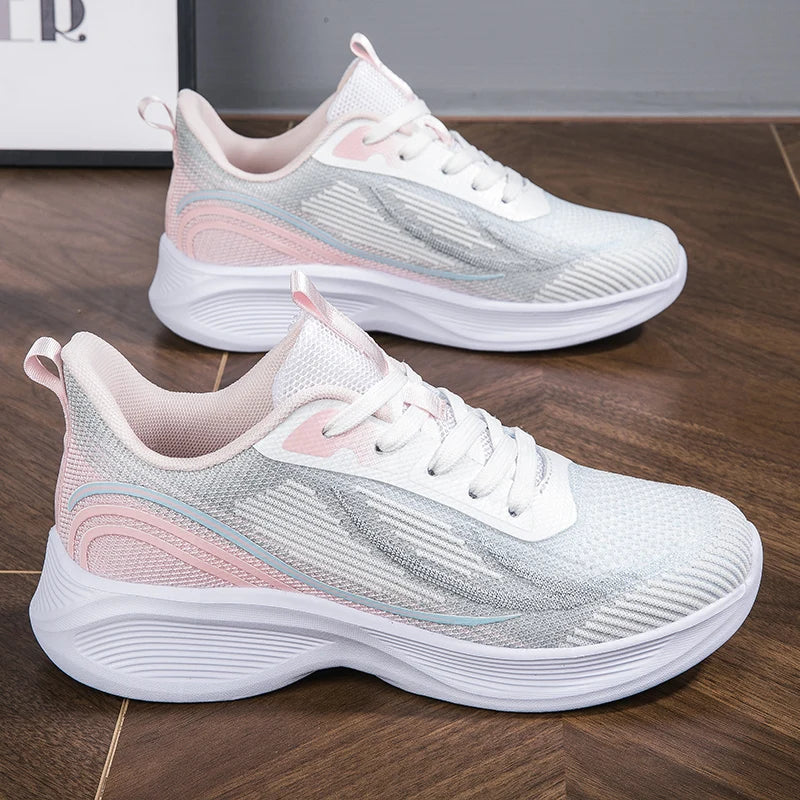 Womens Running Shoes Autumn New Ultralight Breathable Mesh Fitness Training Shoes Cosy Outdoor Jogging Tennis Sneakers
