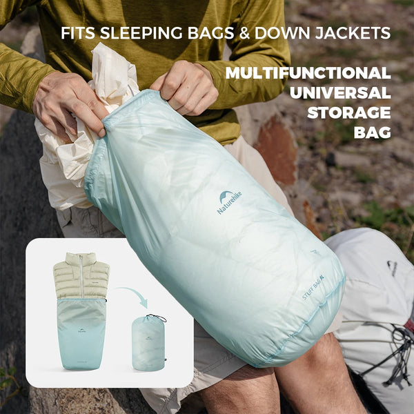 Naturehike 2026 Large New Outdoor Ultralight Roll Top PU2000+ Waterproof Storage Bag Picnic Camping Drinking Water Storage Bag