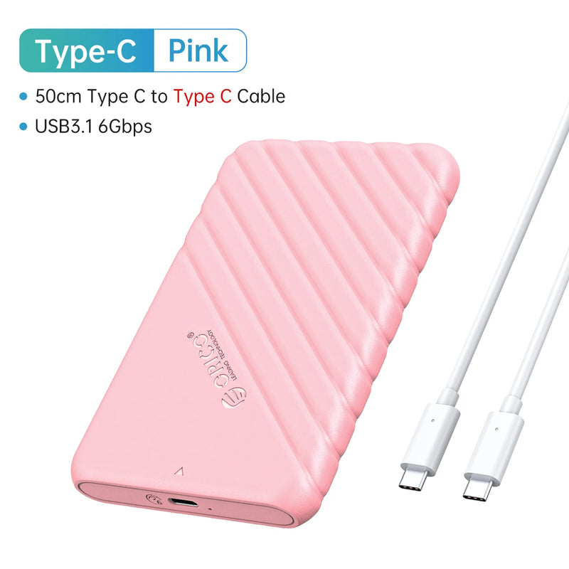 ORICO MicroB USB3.0 2.5" External Storage HDD Case SATA 5Gbps HDD SSD Hard Drive Enclosure Support UASP for PC Laptop