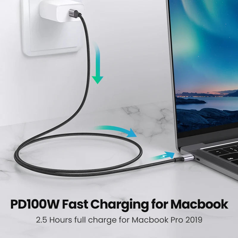 UGREEN USB C to USB C Cable PD100W USB Type C Charging Cable for MacBook Pro iPad Pro 2020 Samsung S20 S10 Quick Charger USB