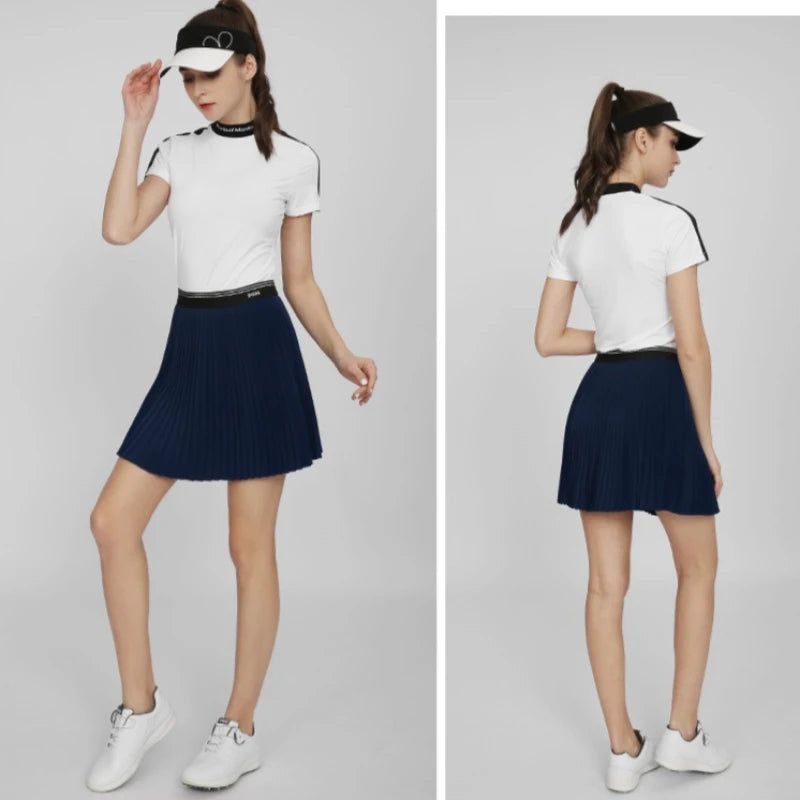 Women's Golf Skirt Summer Quick Drying Elastic Belt Sports Skirts QZ088