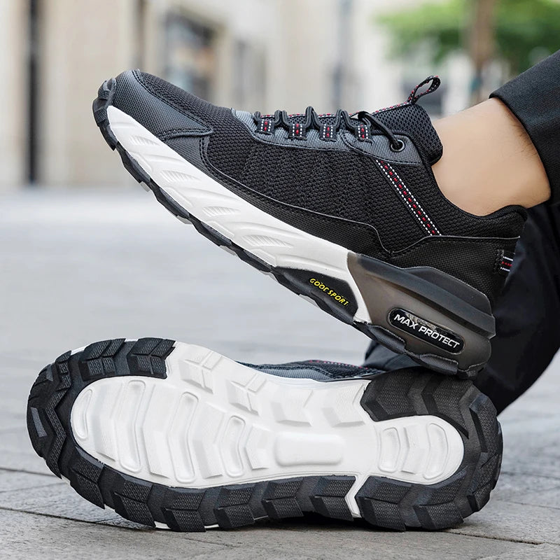 Men's mesh light casual sneakers spring summer new breathable soft sole outdoor racing running shoes students speed sports shoes