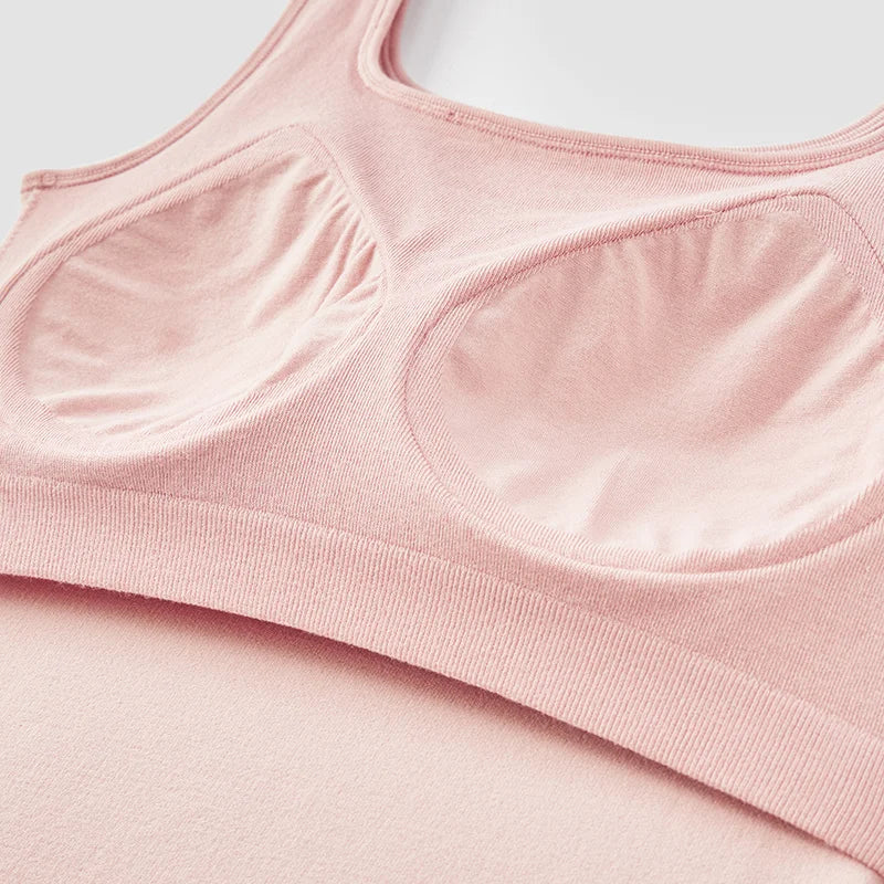 Semir Women Tanktop Padded Sports Fitness Wide Strap Solid Slim Fit 2026 Breathable Everyday Outerwear Base Layer