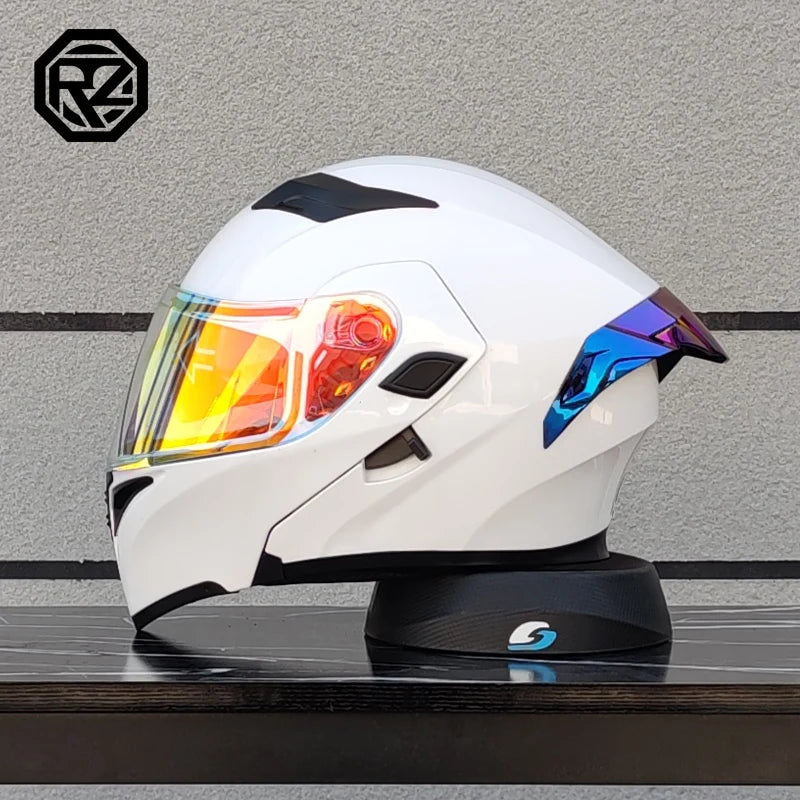 2024 New ORZ-169B Flip Up Motorcycle Helmet Full Face Off Road Casque M-XXL Szie Motocross Cascos Para Moto Dot Approved Unisex