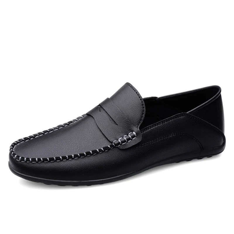 Men's Plus Size Slip On Casual Shoes Four Seasons New Soft Sole Outdoor Driving Shoes White Shoes Youth Joker Fashion Tide Shoes