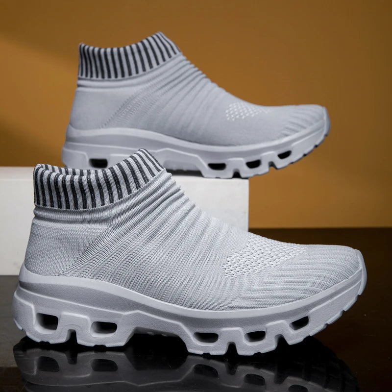 Mens Walking Shoes 2025 New Lightweight Mesh Breathe Thick Soled Comfort Unisex Daily Casual Outdoor Sports Leisure Sneakers