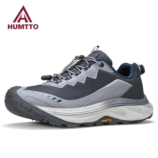 HUMTTO Men's Outdoor Sports Shoes Non-slip Trekking Shoes for Men Breathable Hiking Boots Leather Safety Walking Sneakers Man