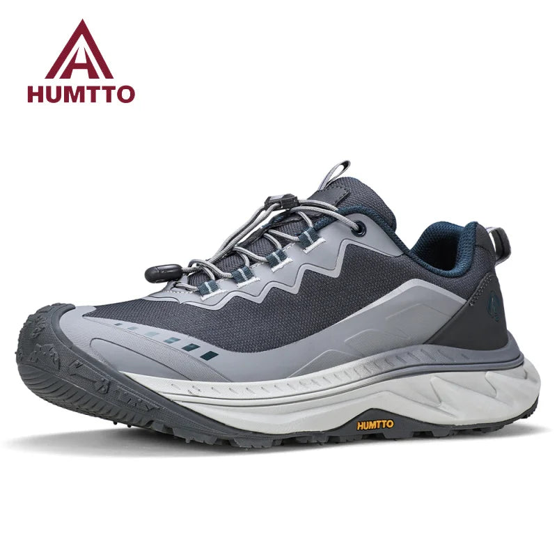 HUMTTO Men's Outdoor Sports Shoes Non-slip Trekking Shoes for Men Breathable Hiking Boots Leather Safety Walking Sneakers Man