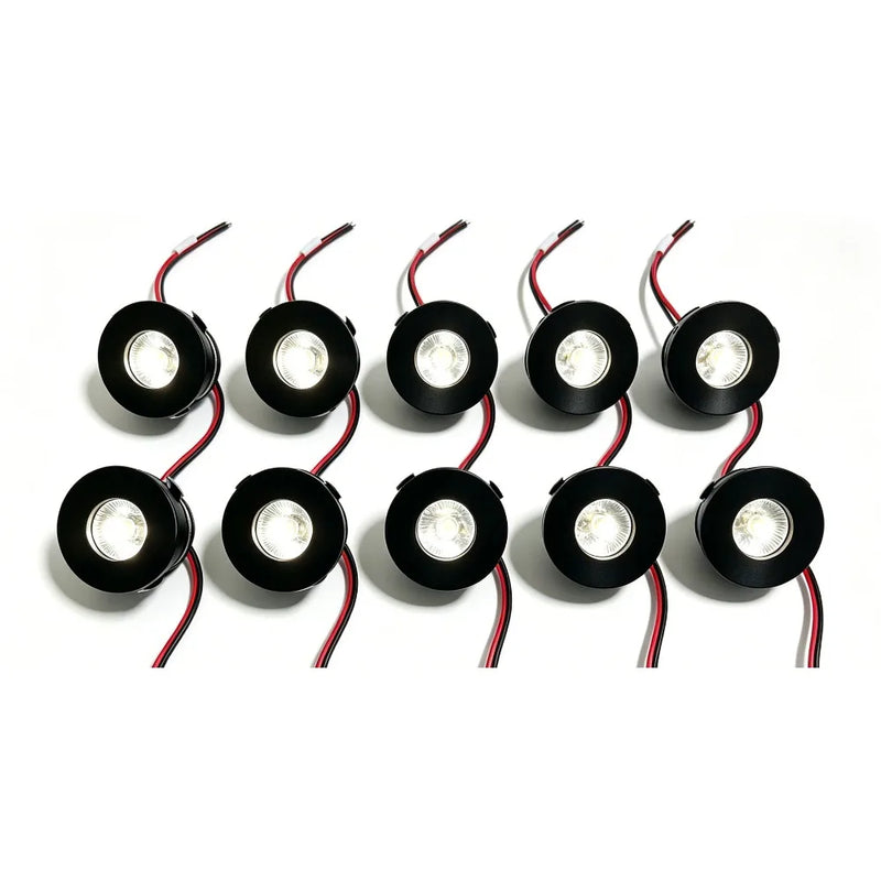ភ្លើងបំភ្លឺ JOYINLED 1W LED ខ្នាតតូចសម្រាប់ដាក់ក្នុងទូ ភ្លើងចុះក្រោម AC 85-265V ចង្កៀងតាំងបង្ហាញគ្រឿងអលង្ការ បំពាក់ពិដានជាមួយឧបករណ៍បញ្ជា