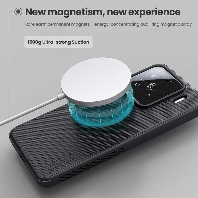 Nillkin For Xiaomi 15 / 15 Pro Magsafe Case Super Frosted Shield Pro Magnetic Wireless Charging PC Back Cover For Xiaomi Mi 15