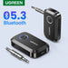 UGREEN Bluetooth Car Receiver Adapter 3.5mm AUX Jacks for Car Speakers Audio Music Receiver Hands Free Bluetooth 5.3 Adapter