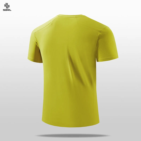 SBWL 2026 Summer Men's New Outdoor Running Fitness Quick Dry Sports T-Shirt High Quality Light Casual Short Sleeve Gym Tops Tees