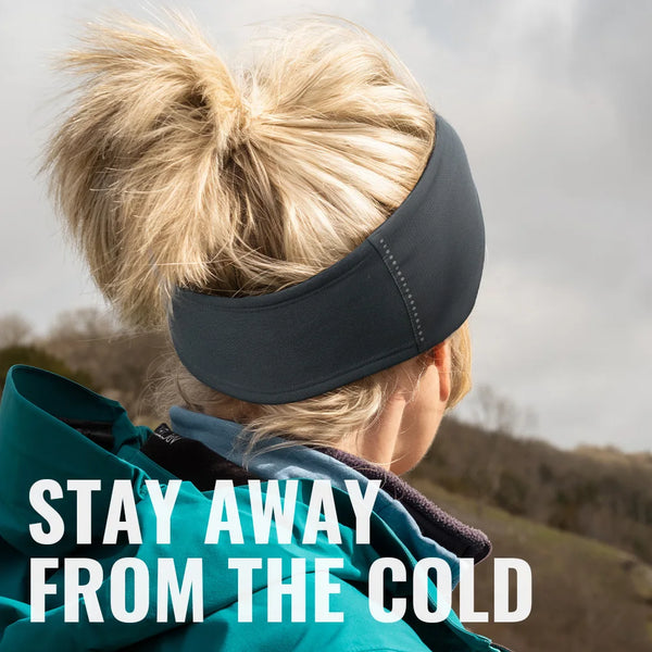 WRELS Warm Fleece Earmuffs Winter Ear Covers Cold Weather Windproof Moisture Wicking Outdoor Ski Run Hiking Sports Headband