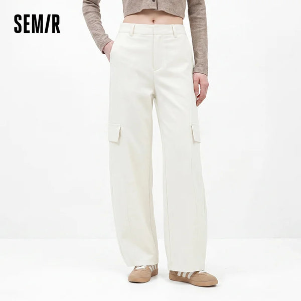 ខោស្ត្រី Semir ជើងកោង ចង្កេះយឺត ស្លៀកប្រចាំថ្ងៃ ខោធ្វើការ ខោរដូវស្លឹកឈើជ្រុះ ឆ្នាំ២០២៦