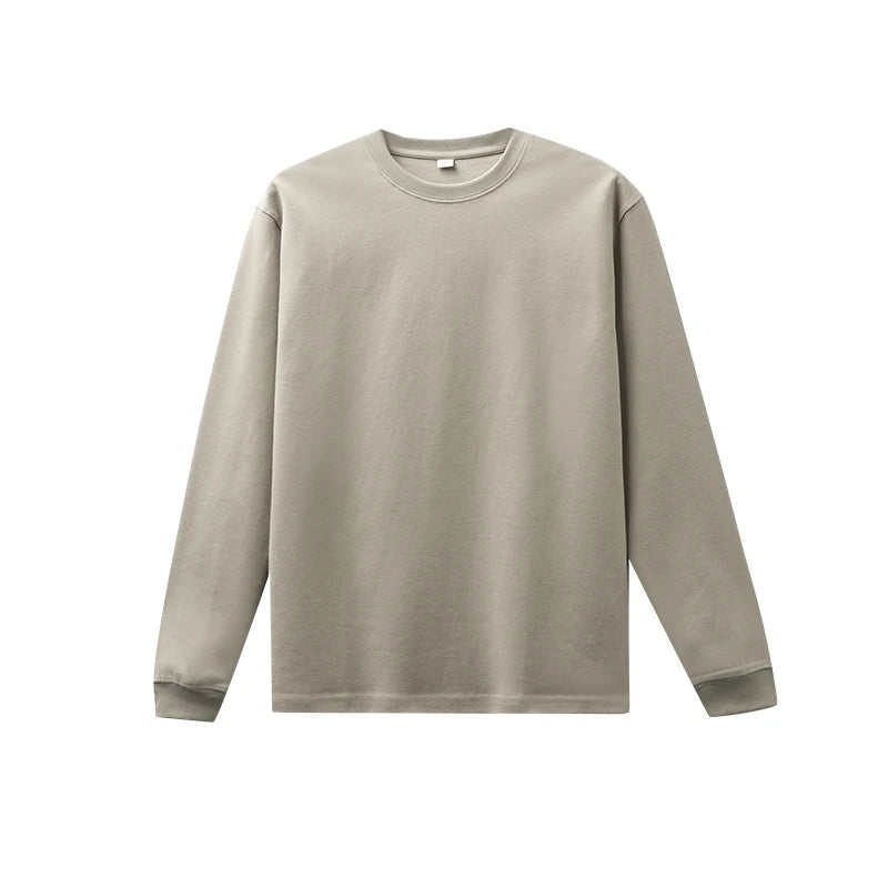 DUKEEN 300G Heavyweight Sorona Thermal Long Sleeve Tee for Men Soft Crewneck Base Layer Fall Winter Warm Men's Undershirt