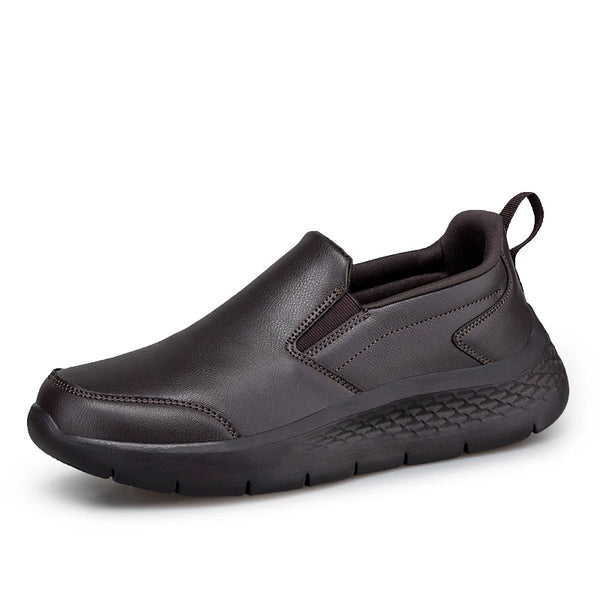 Plus Big Size 47 48 Men's Slip-On Leather Sneakers Casual Sports Walking Shoes Waterproof Comfortable Sneakers