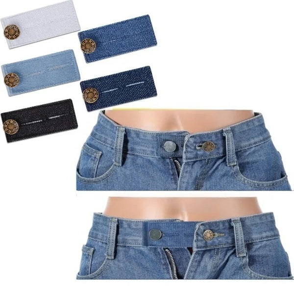 2pcs Seamless Jeans Waist Extension Buckle, Adjustable Waist Extender for Men'S And Women'S Jeans, Waist Extender. buttons.
