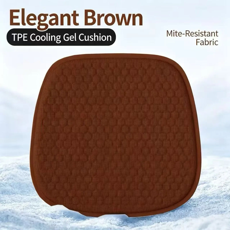 Summer Car Seat Cushion Single Piece Cool Ventilation Honeycomb Gel Office Sitting Cushion Cold Gel Bottom Pad for Vehicle