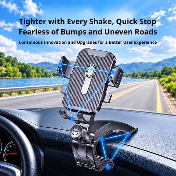 SEAMETAL Car Phone Holder Dashboard Clip Mount 360° Rotation Auto Cell Phone Stand Handsfree Smartphone Bracket for 4.7-7.2 inch