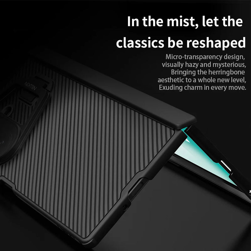 NILLKIN For Samsung Galaxy Z Fold 7 5G Magsafe Case Camshield Prop Magnetic Camera Stand Cover Protector for Samsung Fold 7 Case