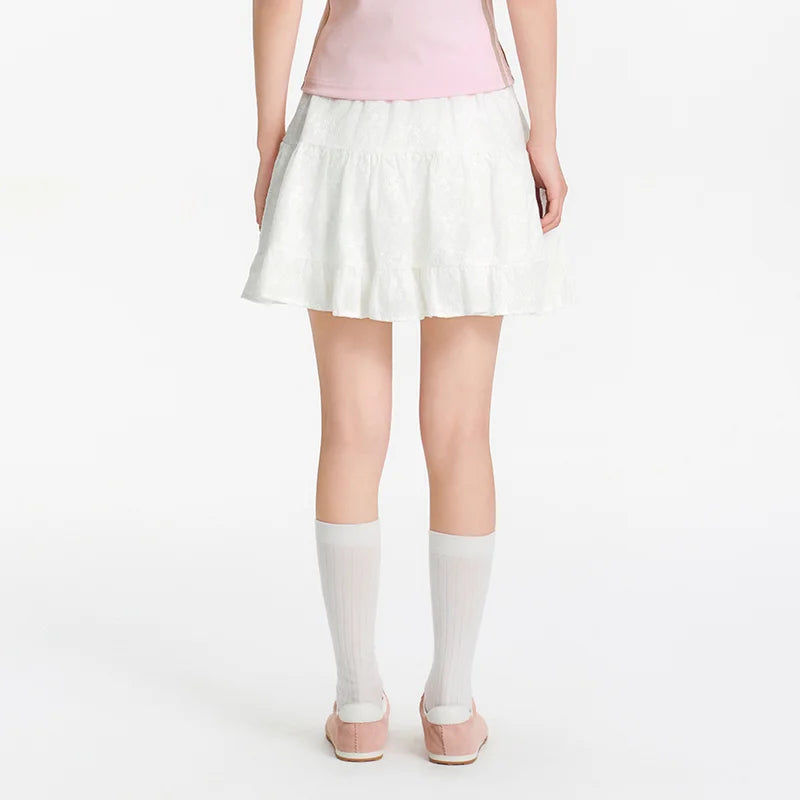 Semir Womens Skirt 2026 Embroidery Design A Line Cake Style Cute Sweet Casual Daily Wear Soft Elegant