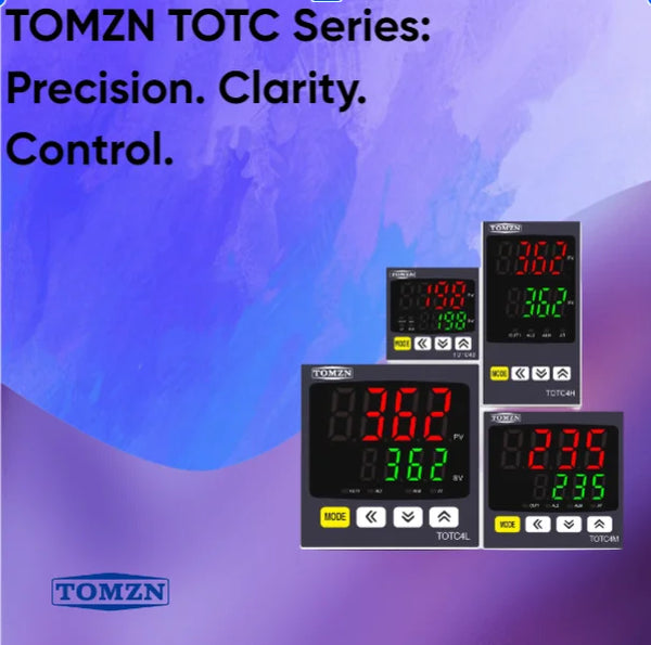 TOMZN Digital PID Temperature Controller – Universal Input Thermostat, Regulator with SSR Relay Output, 110V–230V AC