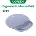 UGREEN Mouse Pad Wrist Support Ergonomic Mousepad Non-Slip Memory Foam for Office Home Computer PC Desk Fabric Mousepad Gray 25x22.5cm CHINA