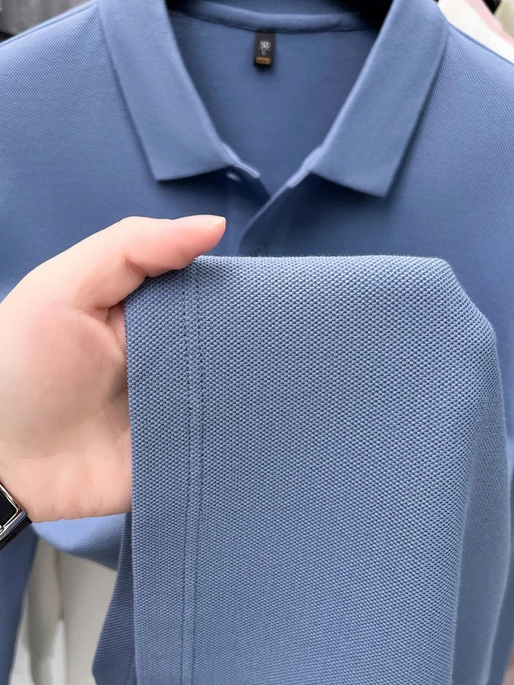 Premium Cotton Polo Shirt - Bright Yellow Green (17 Colors Available) | 260g Mercerized Pima Cotton | Classic Essential Style