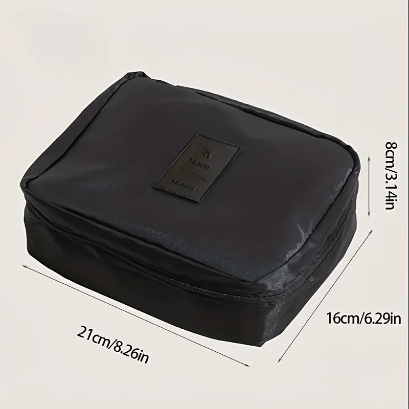 1pc Travel Large Capacity Toiletry Bag Makeup Bag Portable Luggage Organizer Multifunctional Square Bag Storage Pouch, bags