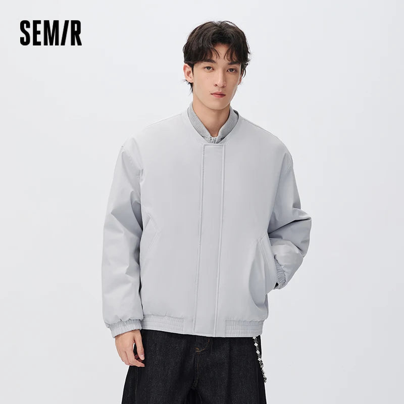 Semir Men Padded Jacket Layered Look Windproof Water Repellent 2026 New Winter Daily Wear Urban Casual Style Everyday Wardrobe
