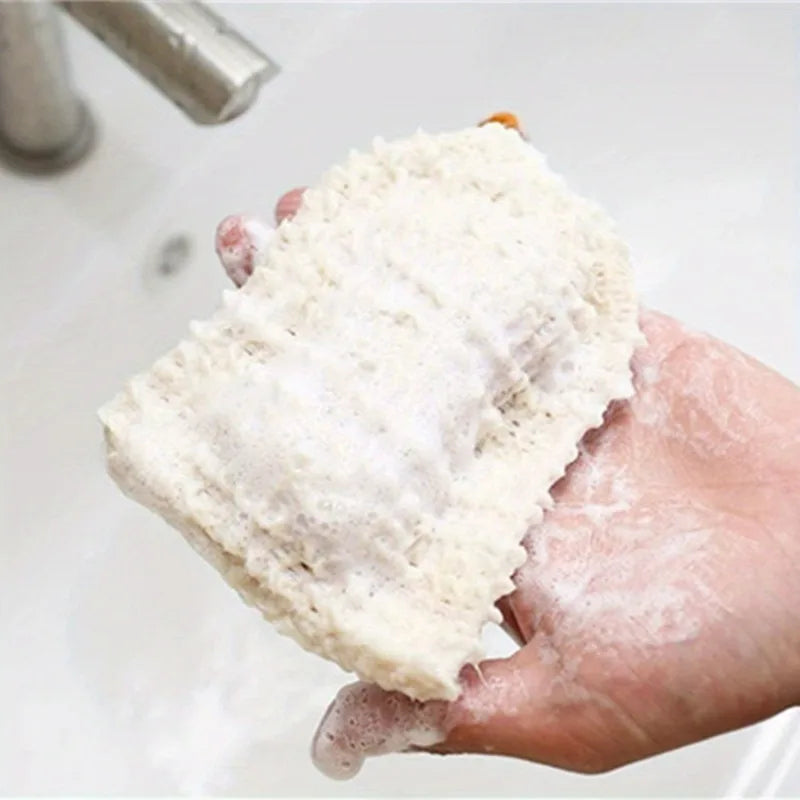 2pcs Sisal Soap Saver Pouch with Drawstring And Wooden Bead - Foaming And Drying Shower Bag for Bathroom Accessories