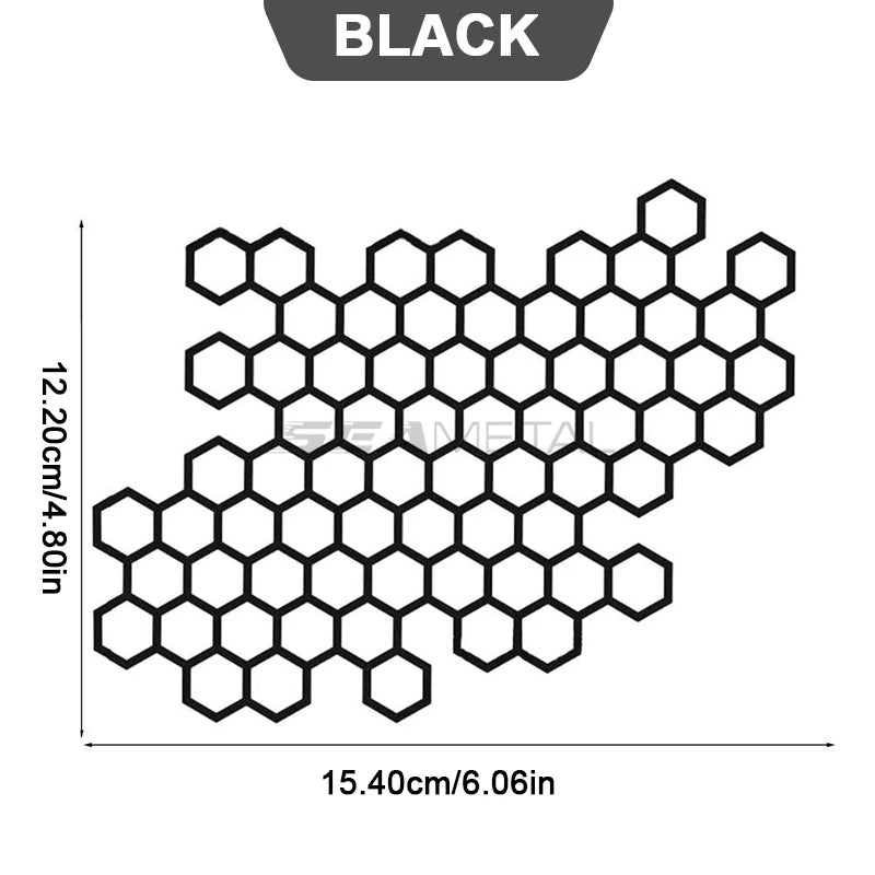 SEAMETAL Car Body Self Adhesive Sticker Waterproof Honeycomb Car Motorcycle Decals Stickers Car Refit Creative Body Decoration