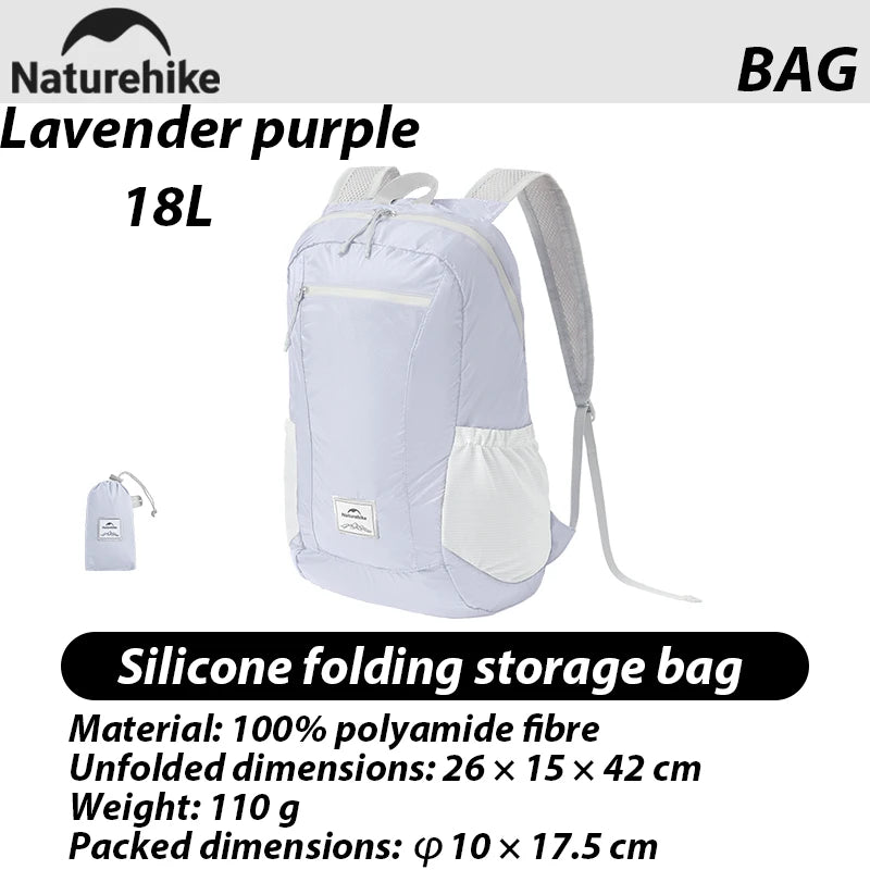 Naturehike 2025 Camping Backpack 30L Large Capacity Portable Foldable Waterproof Shoulder Bag Outdoor Travel Hiking Picnic Bag