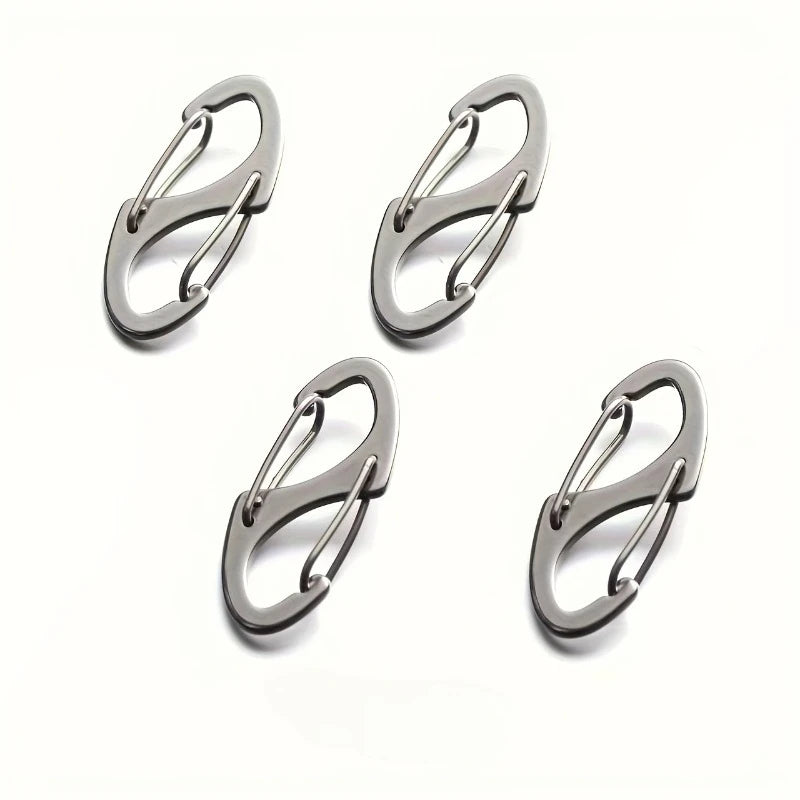 4pcs Climbing Anti-Theft Buckle Zipper LocksHooks,for Backpacks and Bags,Multi-functional anti-theft metal buckle, handbag strap