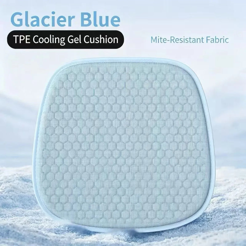 Summer Car Seat Cushion Single Piece Cool Ventilation Honeycomb Gel Office Sitting Cushion Cold Gel Bottom Pad for Vehicle
