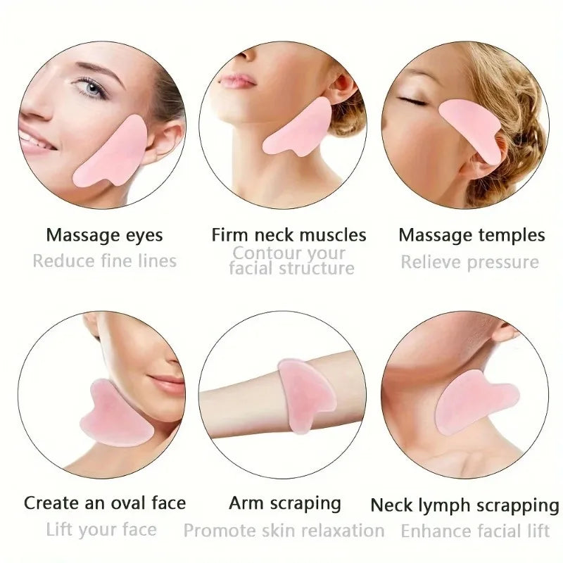 Handheld Resin Massage Comb for Head and Scalp - Relaxation Acupoint Massage Tool, Five-Tooth Round Head Meridian Comb