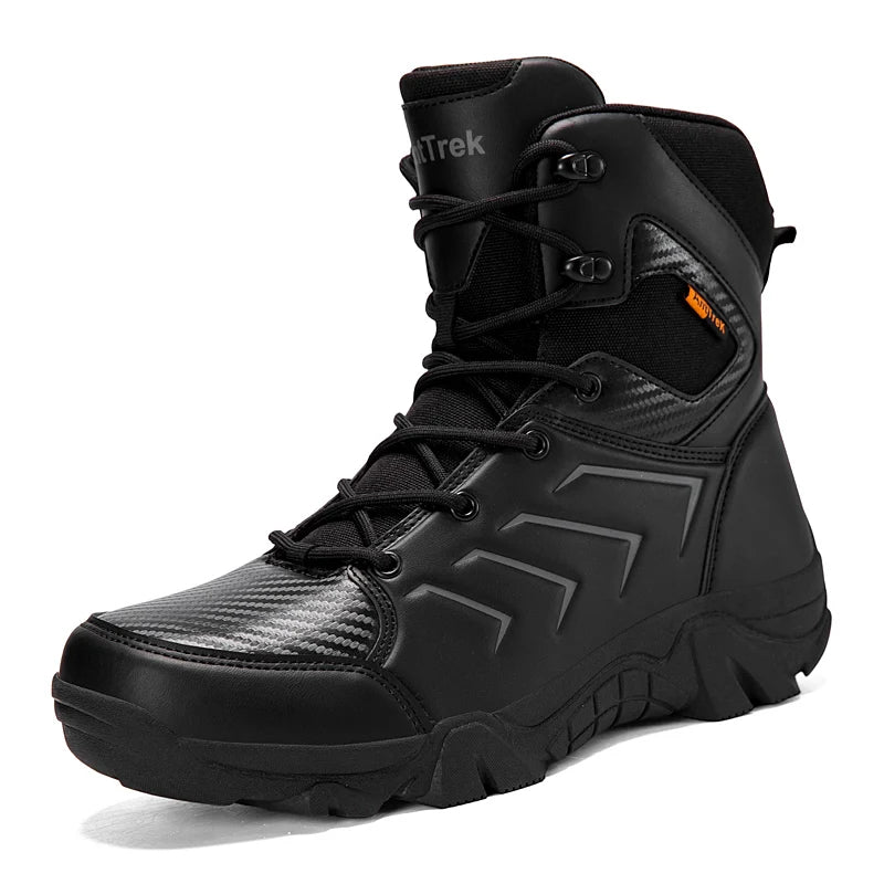 Men's Combat Boots Four seasons Light Breathable Casual Hiking Walking Boots Outdoor Jungle Anti-slip High top Training Boots
