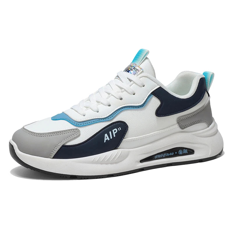 Men's casual sneakers four season soft sole non-slip outdoor racing running shoes fashion students breathable speed sports shoes