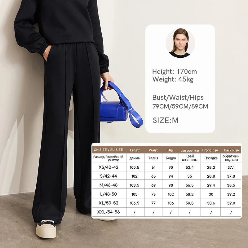 ខោ Amii Thicken Women's 2025 រដូវរងាថ្មីក្តៅត្រង់ធម្មតាខោស្វិតសម្រាប់នារី 12544039