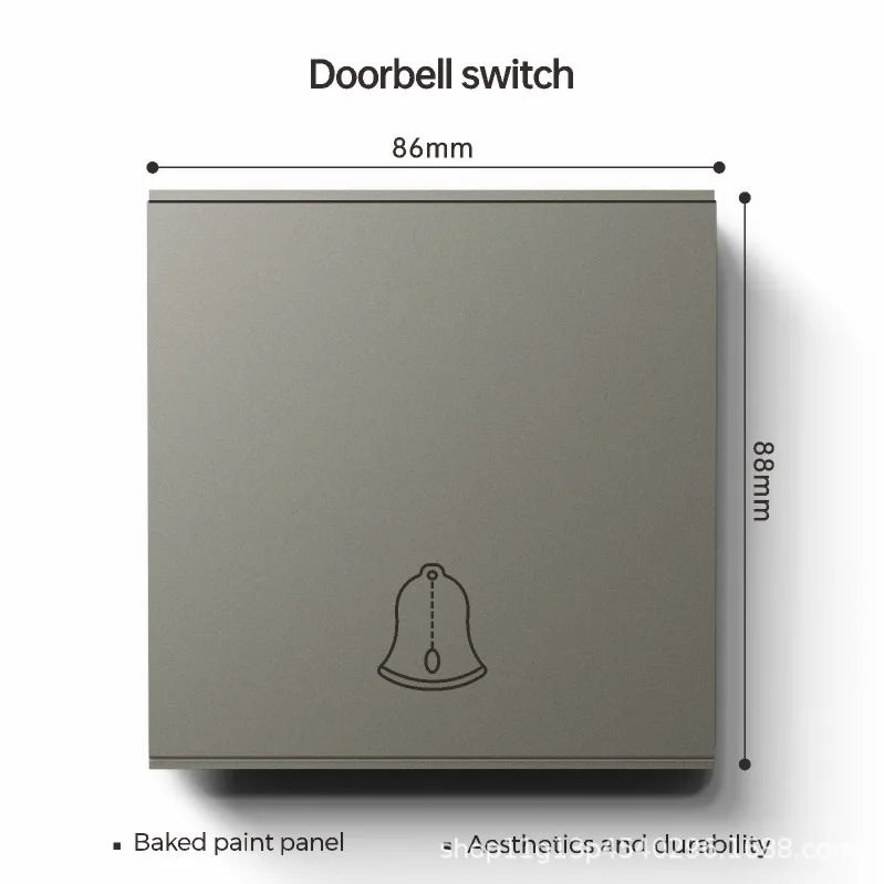 UK 13A with USB Type-c 18W Quick Charge Wall Power Socket Plug,Universal Wall light Switch Panel Dual USB Electrical Outlet
