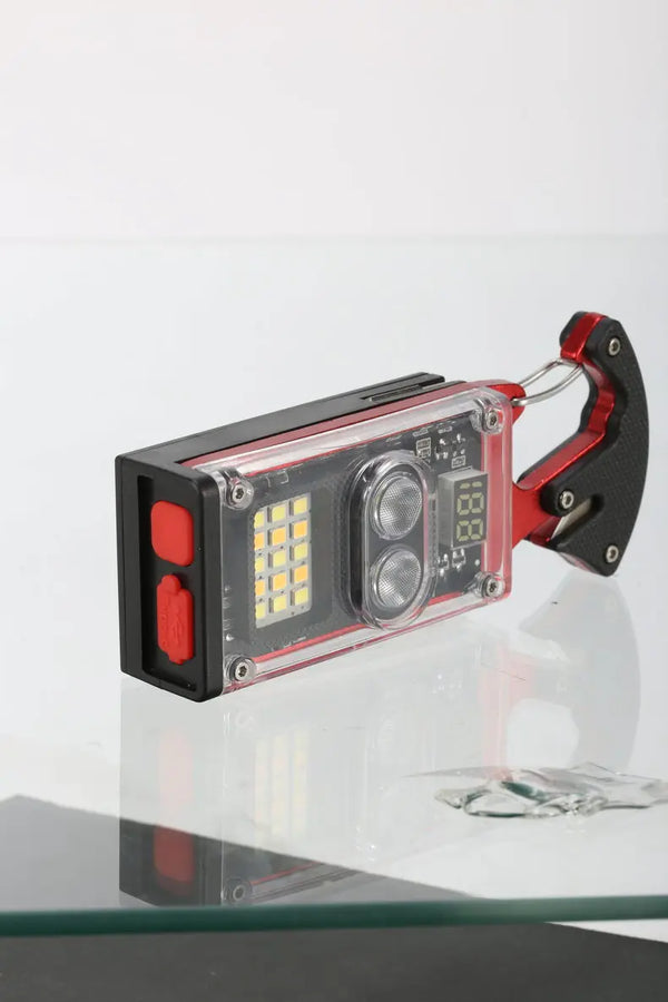 ពិល LED ថាមពលព្រះអាទិត្យ ភ្លើងខ្លាំង ភ្លើងសង្គ្រោះបន្ទាន់ ចង្កៀងចល័តធន់នឹងទឹក អាចសាកបាន ឡើងភ្នំ ធ្វើដំណើរ ឧបករណ៍ EDC