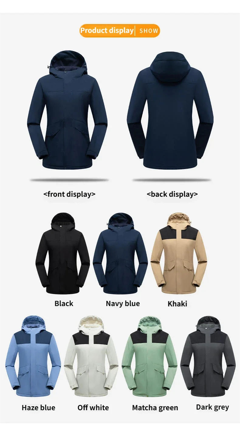 YKK zipper one-piece fleece thickened fishing suit team-building activity mountaineering jacket windproof and warm custom logo